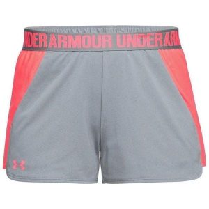 Spodenki sportowe damskie Under Armour New Play Short. Szare spodenki sportowe Under Armour, s, bez wzorów, na fitness i siłownię. Za 149,00 zł.