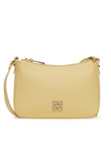 Nine West Torebka JH5823-NW Żółty. Żółte listonoszki Nine West, bez wzorów, z materiału, bez dodatków. Za 159,99 zł.