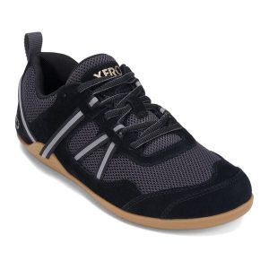 Buty barefoot damskie Xero Shoes Prio Suede. Czarne buty trekkingowe XERO SHOES, bez zapięcia. Za 259,99 zł.