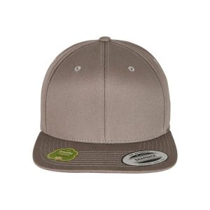 Czapka Flexfit organic cotton. Szare czapki FLEXFIT, bez wzorów, z bawełny. Za 129,00 zł.