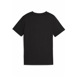 Młodzieżowa koszulka Essentials Camo PUMA Black. Czarna bluzki Puma, l, bez wzorów, młodzieżowe, bez kołnierzyka, bez ramiączek. Za 89,00 zł.