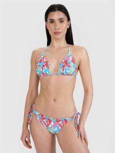 4F Góra od bikini damska - multikolor L. Bikini 4f, bez wzorów, z elastanu. W wyprzedaży za 39,99 zł.