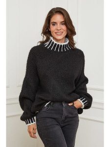 L'armoire de Suzette Golf w kolorze czarnym rozmiar: 38/40. Czarne golfy L'armoire de Suzette, l, bez wzorów, z wełny, bez ramiączek. Za 161,73 zł.