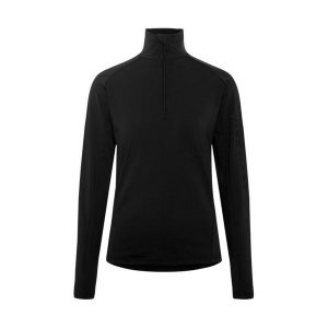 Damska koszulka termoaktywna Kari Traa Evelyn. Czarne koszule nocne Kari Traa, bez wzorów, bez ramiączek. Za 428,50 zł.