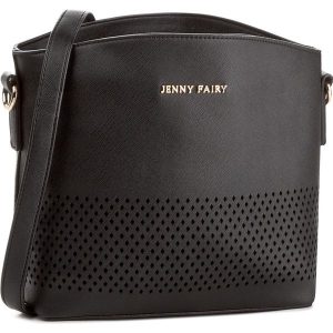 Torebka JENNY FAIRY - RH0691 Czarny. Czarne torebki klasyczne marki Jenny Fairy. Za 79,99 zł.