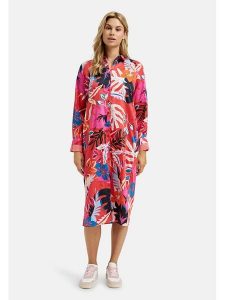 Smith & Soul Sukienka w kolorze czerwonym ze wzorem rozmiar: M. Czerwone sukienki Smith & Soul, m, bez wzorów, z bawełny, bez kołnierzyka, bez ramiączek, midi. Za 252,99 zł.