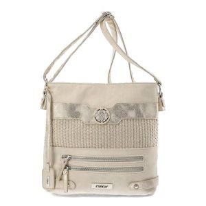 Beżowa Szykowna Torebka Damska Rieker. Brązowe listonoszki Rieker, bez wzorów, na ramię, bez dodatków. Za 249,00 zł.