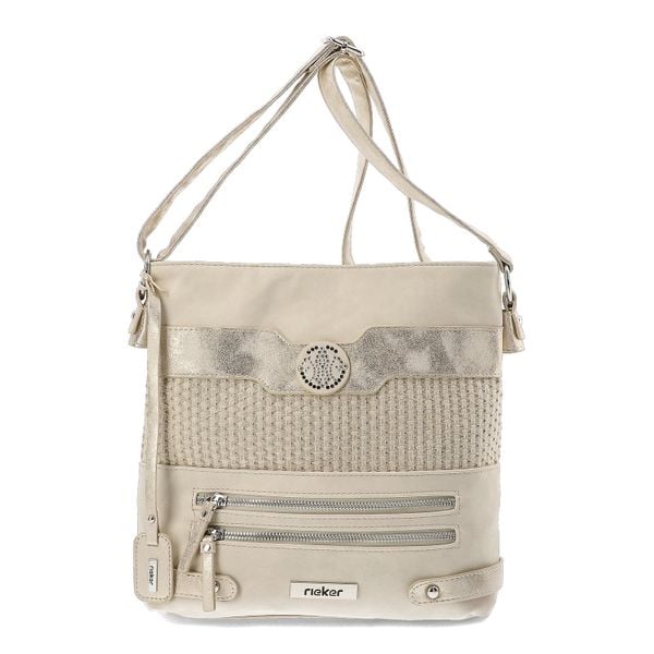 Beżowa Szykowna Torebka Damska Rieker. Brązowe listonoszki Rieker, bez wzorów, na ramię, bez dodatków. Za 249,00 zł.