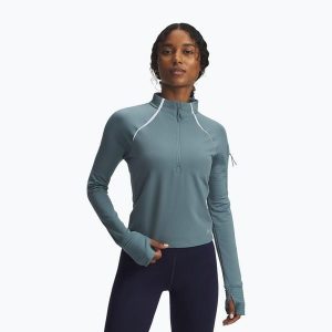 Bluza do biegania damska Under Armour Pro Half Zip. Niebieskie bluzy Under Armour, bez wzorów, bez kaptura. Za 229,99 zł.