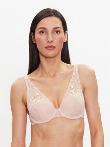 Chantelle Biustonosz z fiszbiną Day To Night C15F70 Beżowy. Brązowe biustonosze Chantelle, bez wzorów, z syntetyku. Za 249,99 zł.