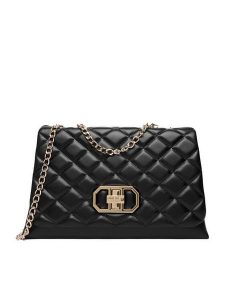 Nine West Torebka CEO-Blanca-LDA8701 Czarny. Czarne torebki wieczorowe Nine West, bez wzorów, z materiału, bez dodatków. Za 199,99 zł.