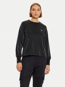 Liu Jo Sport Bluza TF4257 J4751 Czarny Regular Fit. Czarne bluzy Liu Jo Sport, m, bez wzorów, z syntetyku, bez kaptura. Za 379,99 zł.
