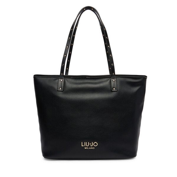 Torebka Liu Jo. Czarne shopper bag Liu Jo, bez wzorów, bez dodatków. Za 599,99 zł.