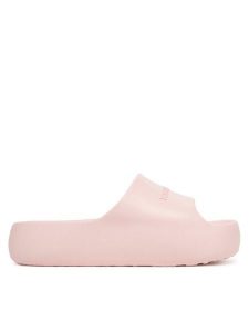 Tommy Jeans Klapki Tjw Chunky Pool Slide Ess EN0EN02879 Różowy. Czerwone klapki Tommy Jeans, bez wzorów, z jeansu, bez obcasa. Za 149,99 zł.