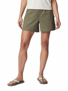 Columbia Szorty funkcyjne "Leslie Falls™" w kolorze oliwkowym rozmiar: XS. Brązowe spodenki sportowe Columbia, xs, bez wzorów, z materiału, outdoorowe. Za 61,46 zł.
