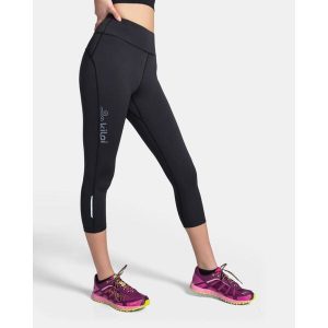 Damskie legginsy treningowe 3/4 Kilpi AMIRA-W. Czarne legginsy Kilpi, bez wzorów, z materiału. Za 141,00 zł.