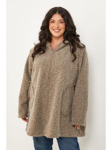 Curvy Lady Kurtka przejściowa w kolorze beżowym rozmiar: 48/50. Brązowe kurtki Curvy Lady, bez wzorów, bez kaptura. Za 143,56 zł.