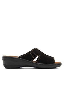 Go Soft Klapki ARC-4854-07 Czarny. Czarne klapki Go Soft, bez wzorów, ze skóry, bez obcasa. Za 149,99 zł.