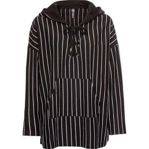Bluza z kapturem i sznurowaniem bonprix czarny w paski. Bluzy marki 4f. Za 109,99 zł.