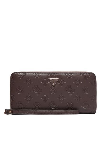Guess Portfel Diana SLG SWPD97 27146 Brązowy. Brązowe portfele Guess, z aplikacjami, ze skóry. Za 294,99 zł.