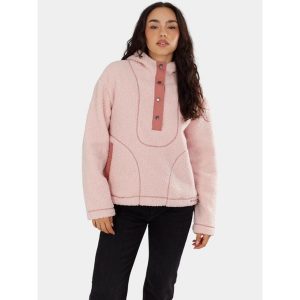 Bluza Damska Fundango Juniper Pile. Czerwone bluzy FUNDANGO, bez wzorów, z polaru. Za 319,90 zł.