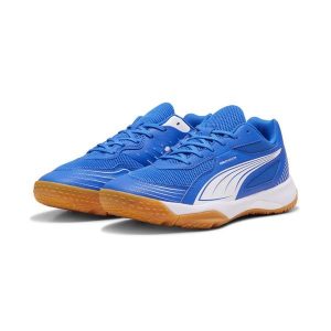 Halowe buty sportowe Solarflash III PUMA. Białe buty sportowe Puma, bez wzorów, bez zapięcia. Za 299,00 zł.
