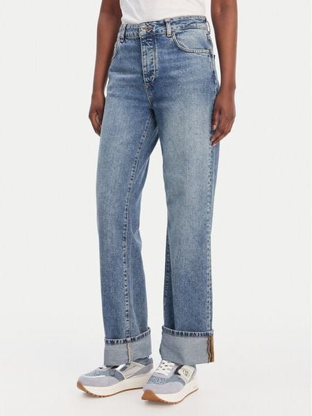 Liu Jo Jeansy UA6207 D4854 Niebieski Straight Fit. Niebieskie jeansy Liu Jo, bez wzorów, z bawełny. Za 689,99 zł.