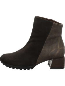 Think! Skórzane botki w kolorze brązowym rozmiar: 36. Brązowe botki Think, bez wzorów, bez obcasa, bez zapięcia. Za 396,24 zł.