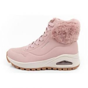 Buty do chodzenia damskie Skechers Uno Rugged. Czerwone buty sportowe Skechers, bez wzorów, z gumy, bez zapięcia, trekkingowe. Za 487,00 zł.
