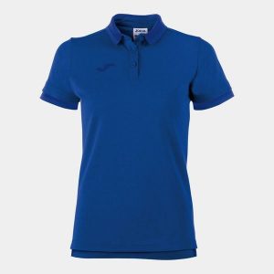 Koszulka polo do tenisa damska Joma Bali II. Niebieskie bluzki JOMA, m, bez wzorów, sportowe, bez kołnierzyka, bez ramiączek. W wyprzedaży za 154,10 zł.