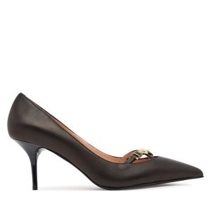 Czółenka LOVE MOSCHINO. Czarne czółenka LOVE MOSCHINO, bez wzorów, bez obcasa, bez zapięcia. Za 749,99 zł.