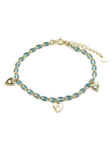 Luxenter Bransoletka z elementami ozdobnymi rozmiar: onesize. Żółte bransoletki Luxenter, z kryształem, srebrne. Za 113,10 zł.