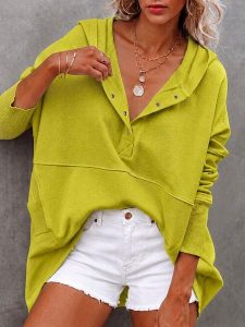 Milan Kiss Bluza w kolorze żółtym rozmiar: S. Żółte bluzy Milan Kiss, s, bez wzorów, z bawełny, z kapturem. Za 154,95 zł.