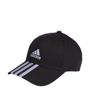 Czapka 3-Stripes Cotton Twill Baseball. Białe czapki ADIDAS, bez wzorów, klasyczne. Za 79,00 zł.