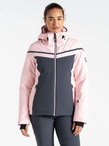 Dare 2b Kurtka narciarska "Flurry" w kolorze jasnoróżowo-antracytowym rozmiar: 48. Czarne kurtki sportowe Dare 2b, bez wzorów, bez kaptura, narciarskie. Za 173,99 zł.