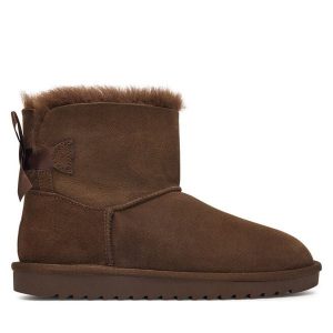 Śniegowce Ara. Brązowe buty zimowe Ara, bez obcasa, bez zapięcia. Za 639,99 zł.