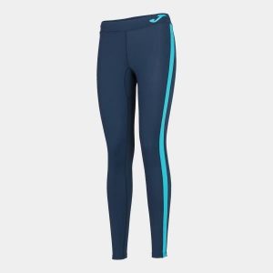 Legginsy do biegania damskie Joma Ascona długie. Niebieskie legginsy JOMA, bez wzorów, z materiału, długie. Za 300,00 zł.