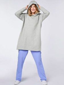 Chiemsee Bluza "Valea" w kolorze szarym rozmiar: M. Szare bluzy Chiemsee, m, bez wzorów, z kapturem. Za 118,56 zł.