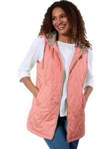 WITT WEIDEN Kamizelka pikowana w kolorze koralowym rozmiar: 42. Czerwone kamizelki WITT WEIDEN, bez wzorów, bez kołnierzyka, bez ramiączek, bez kaptura. Za 82,99 zł.