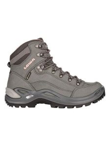 LOWA Skórzane buty turystyczne "Renegade GTX Mid Ws" w kolorze szarym rozmiar: 38. Szare buty trekkingowe Lowa, z gore-texu, bez zapięcia. Za 695,99 zł.