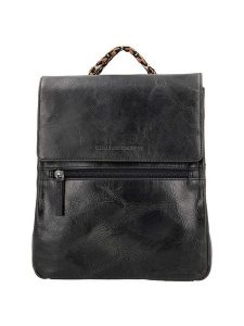 HIDE & STITCHES Skórzany plecak w kolorze czarnym - 23 x 26 x 9 cm rozmiar: onesize. Czarne plecaki HIDE & STITCHES. Za 252,99 zł.