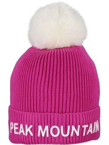 Peak Mountain Czapka "Maitresse" w kolorze różowo-białym rozmiar: onesize. Różowe czapki Peak Mountain, bez wzorów, prążkowane. Za 135,17 zł.