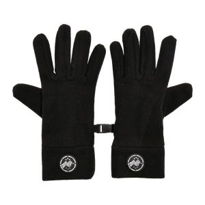 Rękawice Turystyczne Damskie Z Polaru. Czarne rękawiczki Urban Classics, bez wzorów, z polaru. Za 67,99 zł.