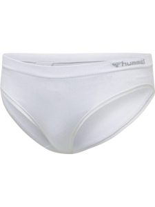 Damskie figi bezszwowe Hummel Juno Hipster. Białe figi Hummel, bez wzorów, z bawełny. Za 95,00 zł.