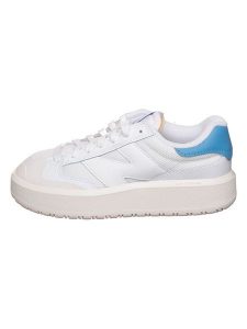 New Balance Skórzane sneakersy "302" w kolorze białym rozmiar: 40,5. Białe trampki New Balance, bez wzorów, bez zapięcia. Za 298,67 zł.