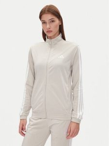 Adidas Bluza Tricot 3-Stripes JD4521 Beżowy Regular Fit. Brązowe bluzy ADIDAS, l, bez wzorów, z syntetyku, bez kaptura. Za 159,99 zł.