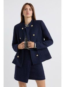 Josephine & Co Kurtka "Albert" w kolorze granatowym rozmiar: 40. Niebieskie kurtki Josephine & Co, bez wzorów, z wełny, bez kaptura. Za 385,62 zł.