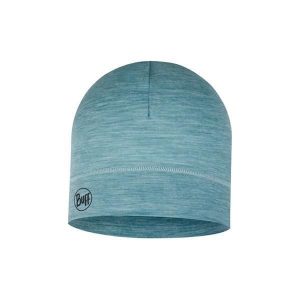 Czapka termoaktywna Buff Lightweight Merino Beanie - solid pool. Żółte czapki Buff, bez wzorów, sportowe. Za 126,99 zł.