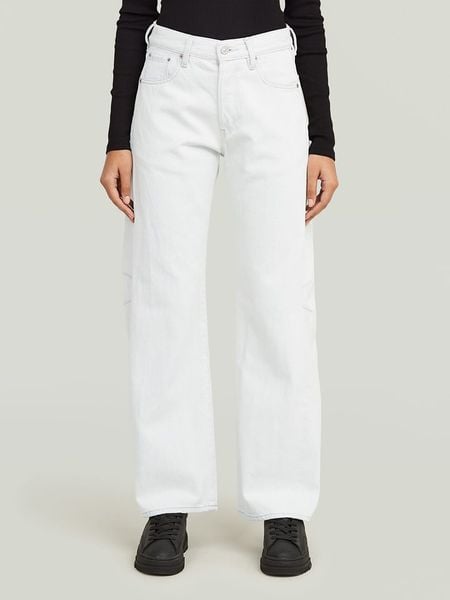 G-Star Dżinsy "Bowey" - Comfort fit - w kolorze białym rozmiar: W32/L32. Niebieskie jeansy G-Star, z aplikacjami, z bawełny. Za 224,52 zł.