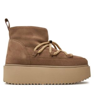 Śniegowce Inuikii. Brązowe buty zimowe Inuikii, bez obcasa, bez zapięcia. Za 969,99 zł.